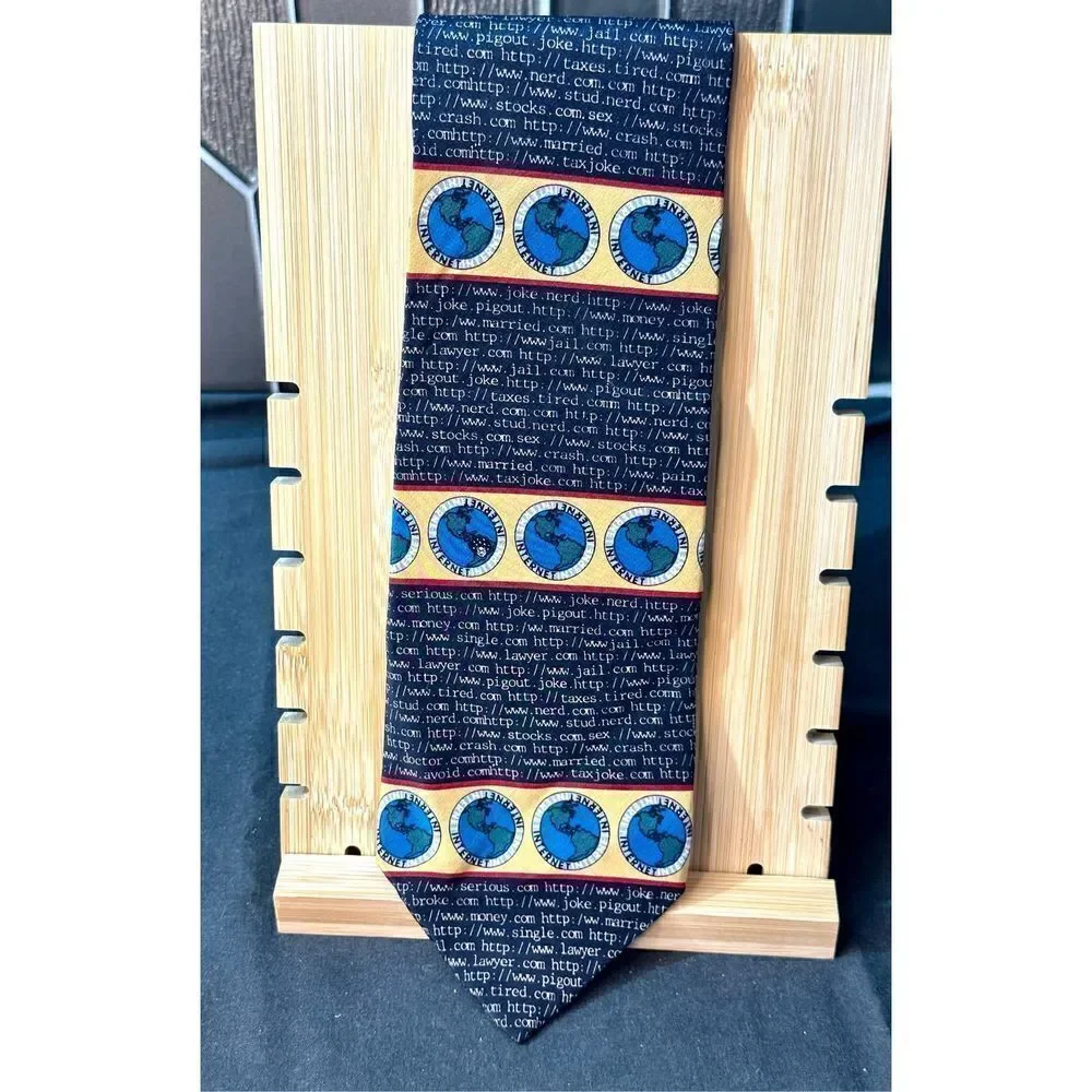 Vicky Davis “the net” vintage silk tie - computer IT
